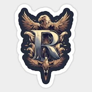 Eagles and the letter R - Fantasy Sticker